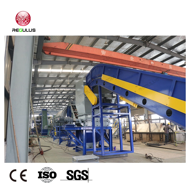 High Output Pet Panel, Bucket, Drum, Crushing Washing Dewatering Recycling Machine Line