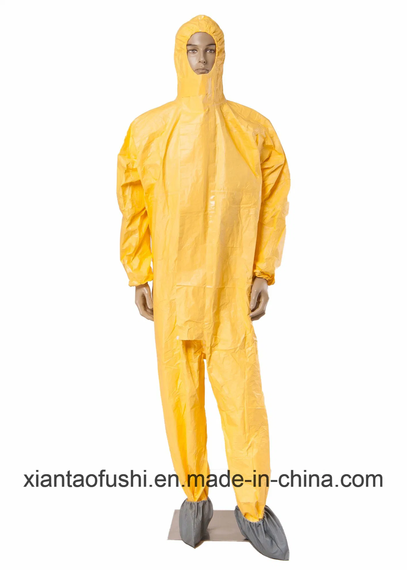 Waterproof Microporous Plastic Poly PE PP+PE PP SMS Overall Polypropylene Nonwoven Disposable Protective Gown Garment Workwear Coat Coverall