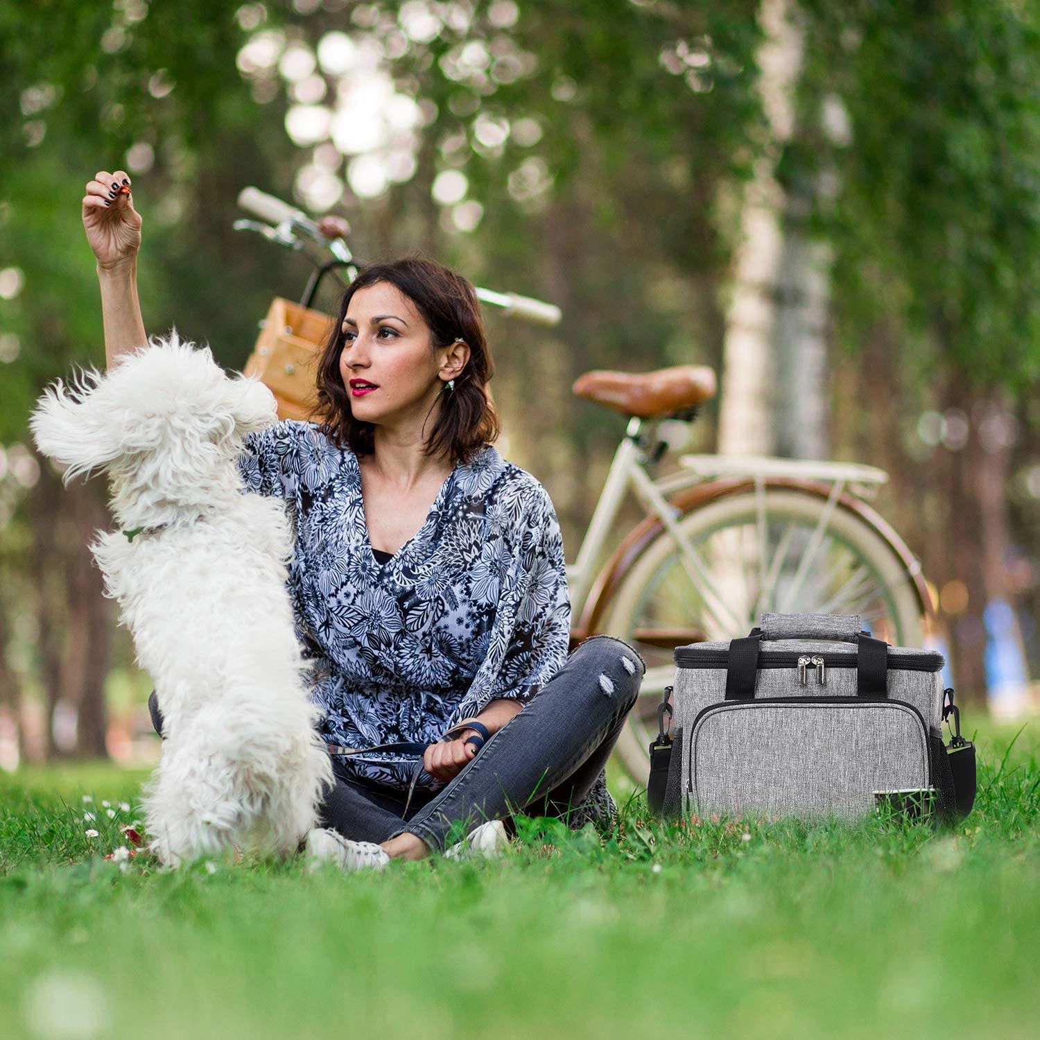 Bolsa grande para el almuerzo Caja aislada nevera suave Bolso para Hombres adultos mujeres