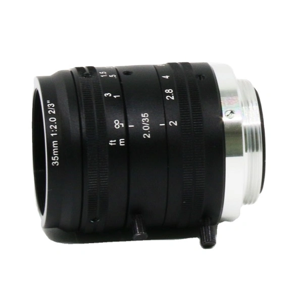 2/3" de 35mm F2.0 10MP C-Mount Fofus fija la cámara de lentes de Visión Artificial
