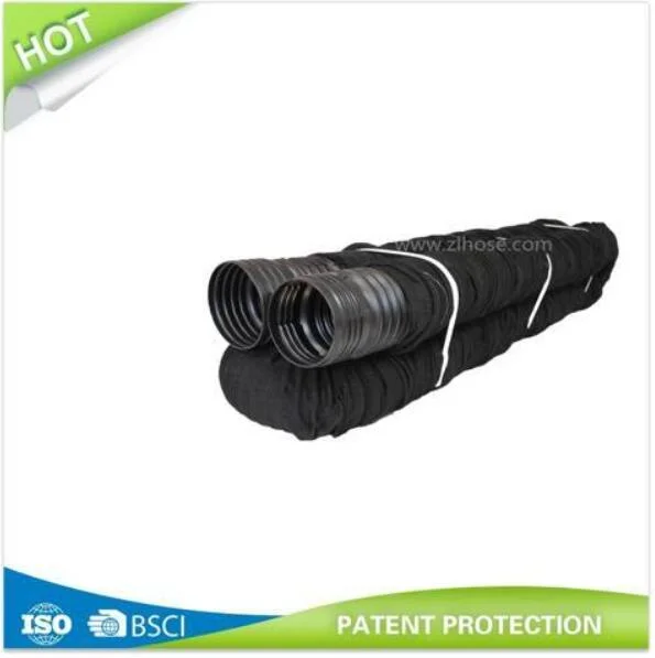 4inx25FT. Flexible Drain Pipe with Socket/50&prime; Perforated Flex-Drain with Sock