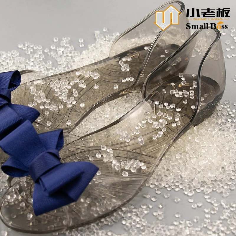 Shoes Sandal Popular in Africa Market Soft Transparent PVC Compound Granules