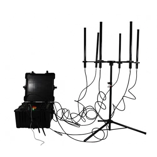 600W 4-8bands High Power Cell Phone GPS WiFi 2.4G 5.8g Drone Signal Jammer up to 2500m