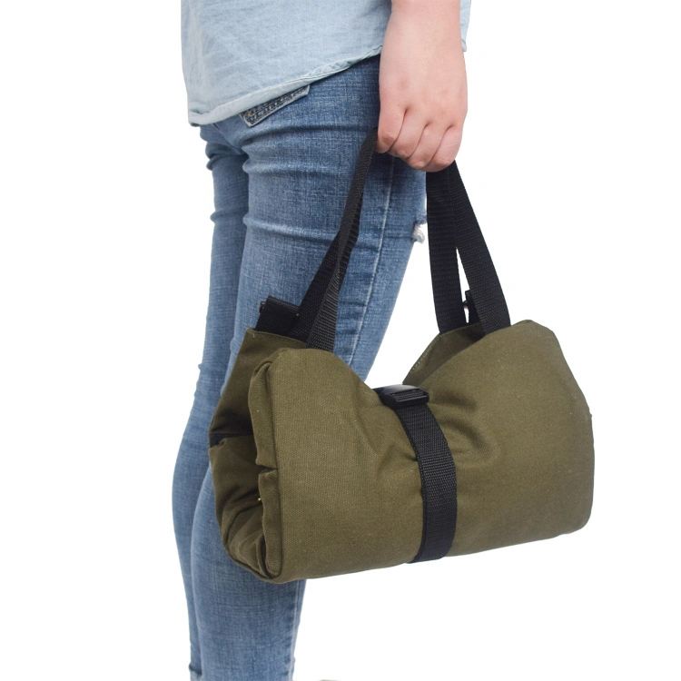 Herramienta multiuso Bolsa enrollable Bolsa de llave bolsa rollo funda de lona colgada Organizador de herramientas Juego de primeros auxilios de coche de cucharón almacenamiento de rodillos de envoltura Bolsa de herramientas de la caja