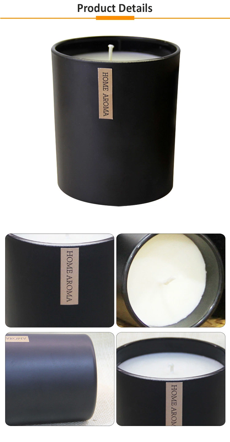 70g Without Lid White Glass Scented Candle with Silk Printing and 100% Paraffin Wax