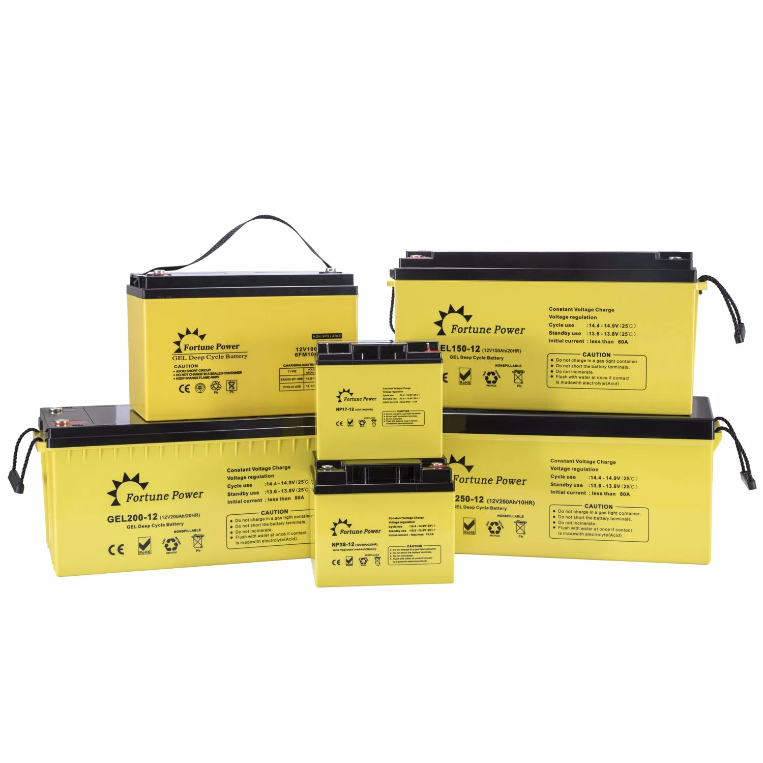 China Facotry Price 12V 38ah Rechargeable Gel Cell Battery