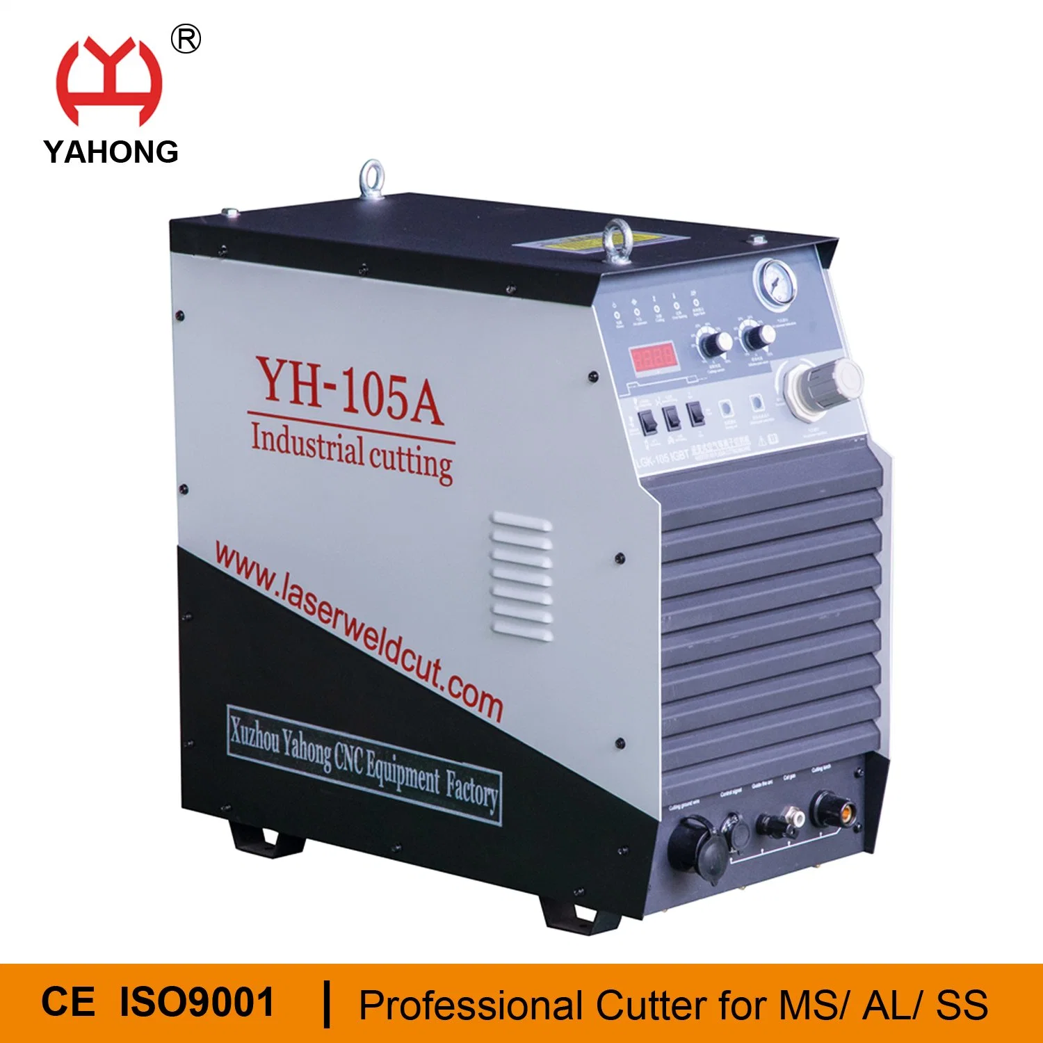 105 AMP Inverter IGBT Plasma-Schneidemaschine mit Luftkompressor Und Kühlsystem für das Brennerkabel