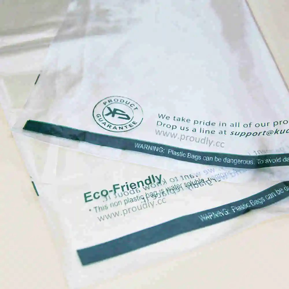 Eco-Friendly Biodegradable Water Soluble Plastic Packing Storage Bags for Clothes Packing Clothing Bag of Clothes with ISO9001: 2015 Certified