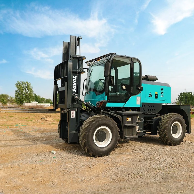 Cheap Price 3.5 Ton Rough Terrain Forklift Hydraulic Diesel off-Road Forklift Chinese Hot Sale New Terrain Portable Forklift