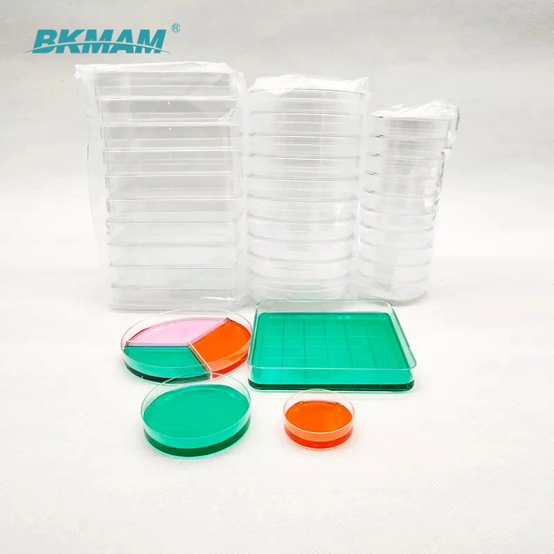 Factory Petri Dishes 35mm/60mm/70mm/90mm/100mm/120mm/150mm PS Material Transparent Cell Culture Dish