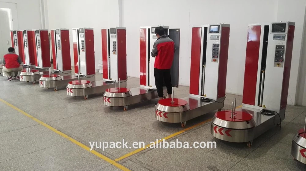 New Designed Popular Automatic Airport Luggage Wrapping Machine with PLC Control