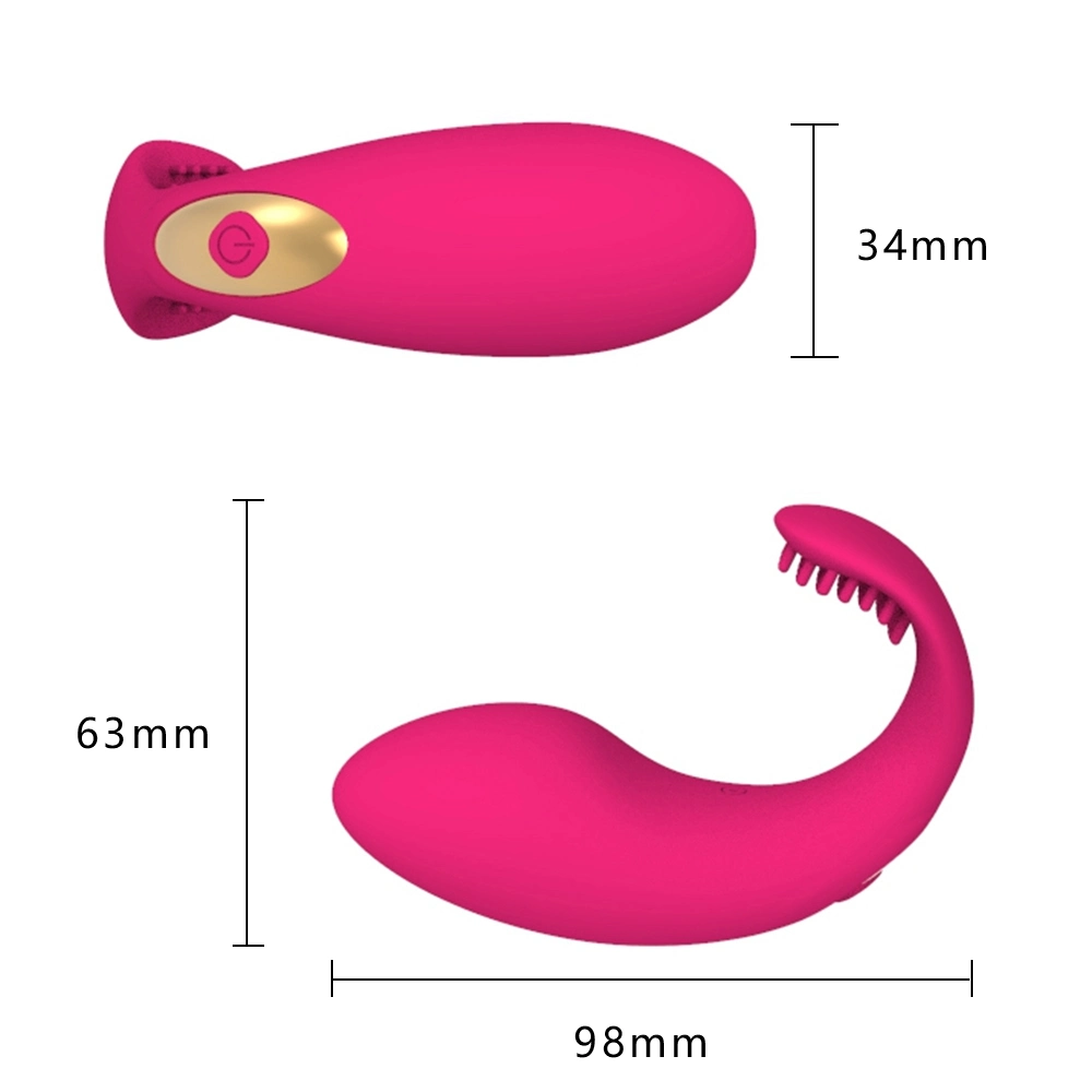 Modo de vibración 10 vibra la ropa interior mujer portátil inalámbrico de Control Remoto de larga distancia bragas vibrador