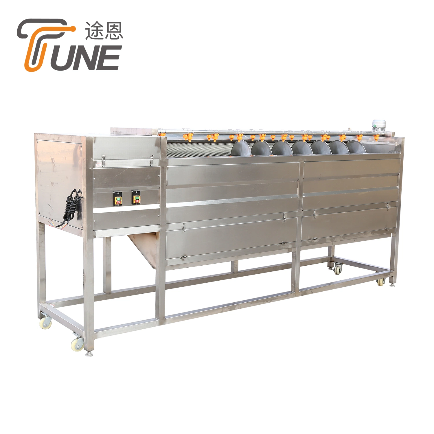 Industrial 500kg/H Fried Frozen French Fries Making Machine