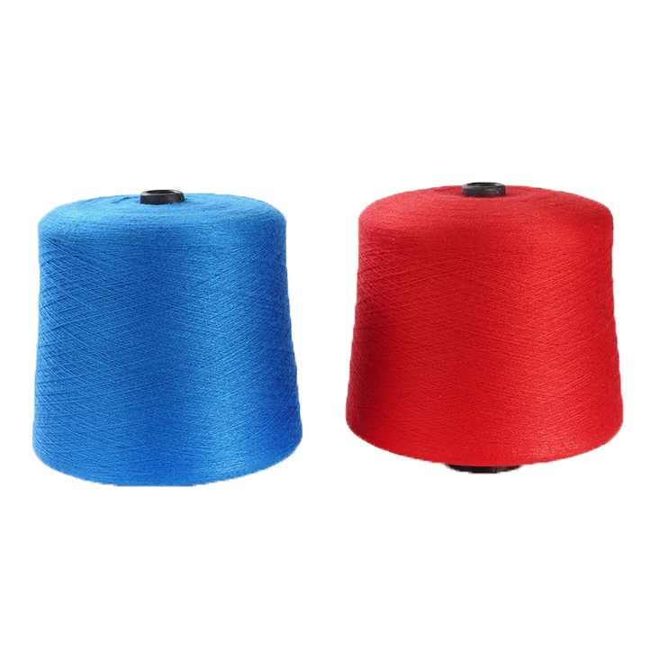 High Elastic 44nm/2 Rabbit Velvet Anti Pilling Cone PBT Viscose Ring Core Spun Yarn