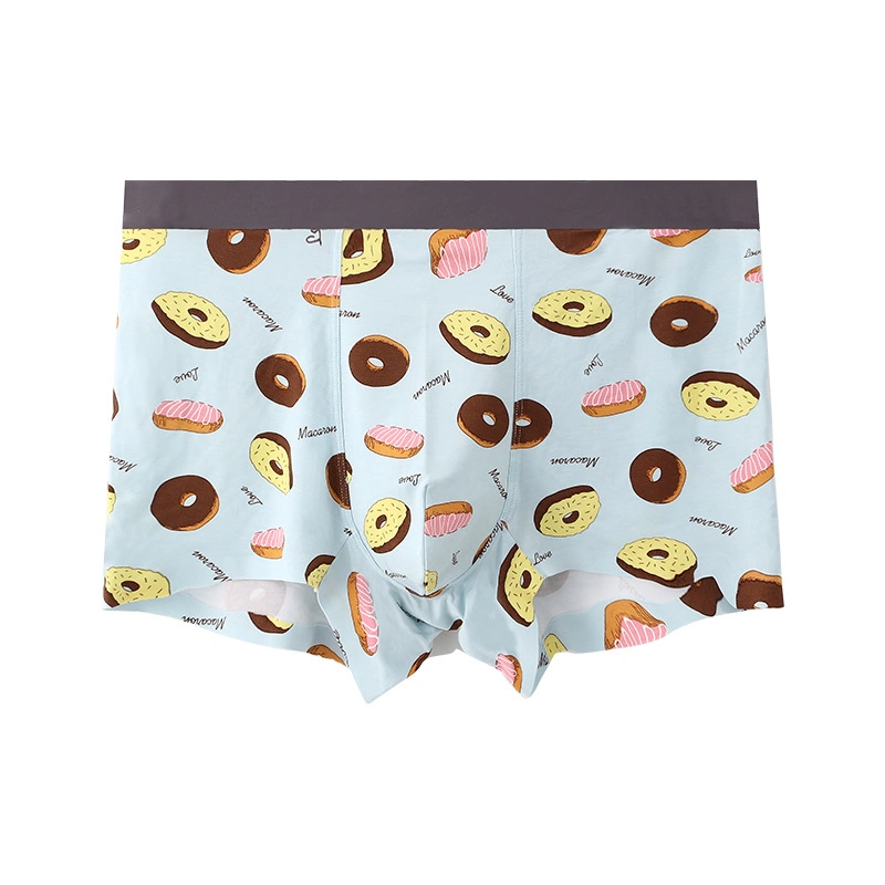 Fashion Print Modal Antibacterial Boxers Thin Men's Underwear