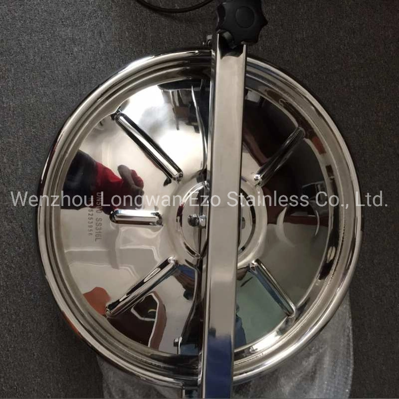 Stainless Steel Sanitary Inox Round Outward Tank Manhole Cover Frame with Non Pressure