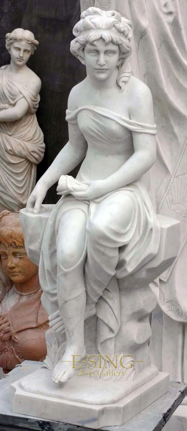 Large Size High quality/High cost performance Marble Woman with Child France Sculpture for Sale