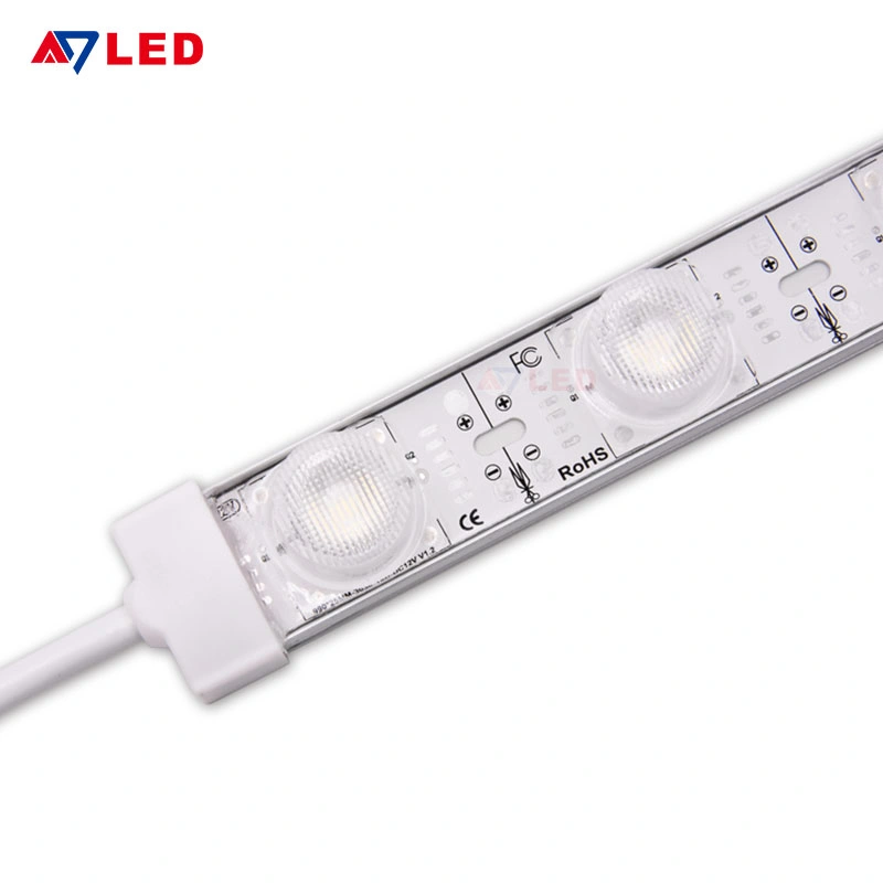 ضمان لمدة 5 سنوات IP67، شاشة LED فائقة السطوع مقاومة للماء، طراز SMD3030، طراز 2160lm أشرطة ضوئية لصندوق المصباح ذي الوجهين