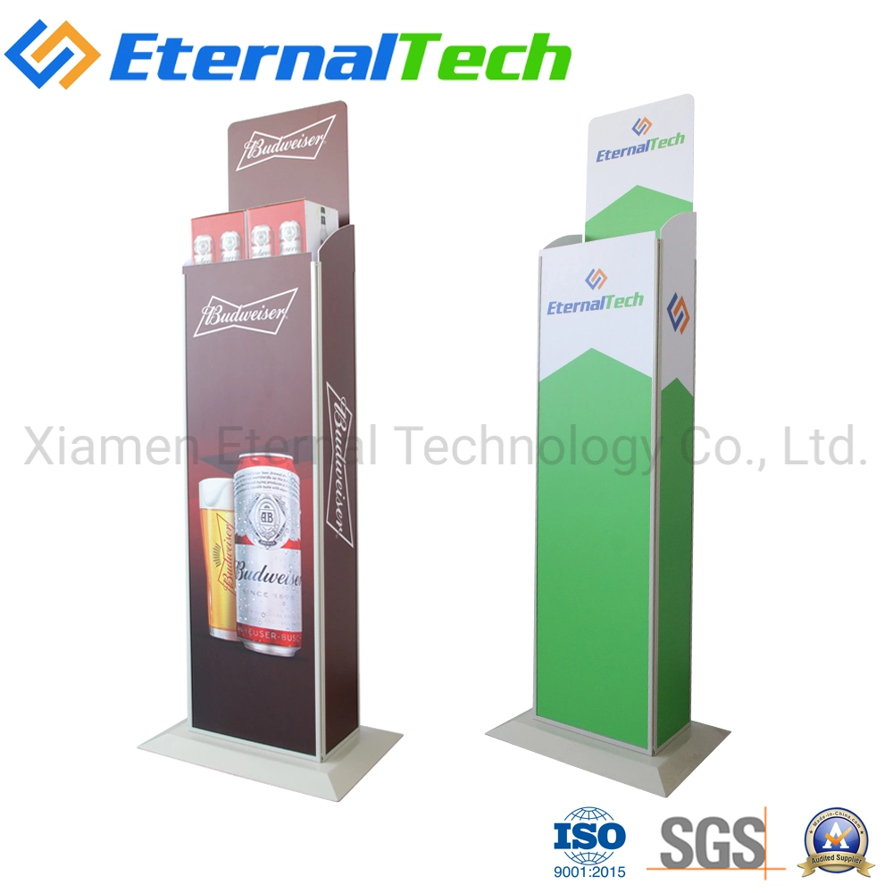 Eternal Tech Vertical Vendor Beverage Retail Merchandising Innovation Products Can Pack Pop up Display Case for Beer Soda Water Drinks