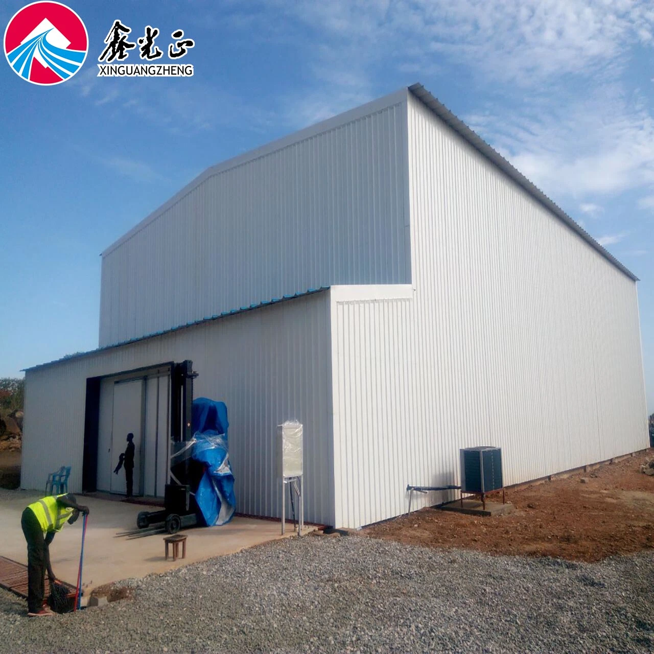 Estrutura de Aço Galvanizado Pré-Engenheirada Moderna Casa Pré-Fabricada de Construção Metálica Prédio Pré-Fabricado para Venda.