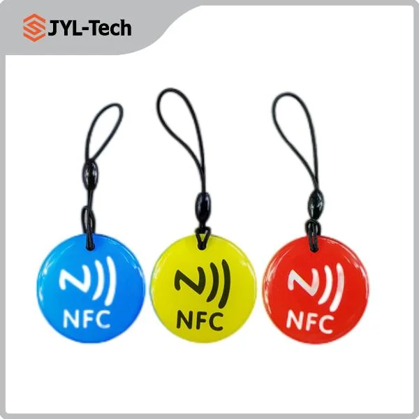 Proximity Contactless Smart RFID Keyfob Hf 13.56MHz NFC Epoxy Anti Metal Keychain