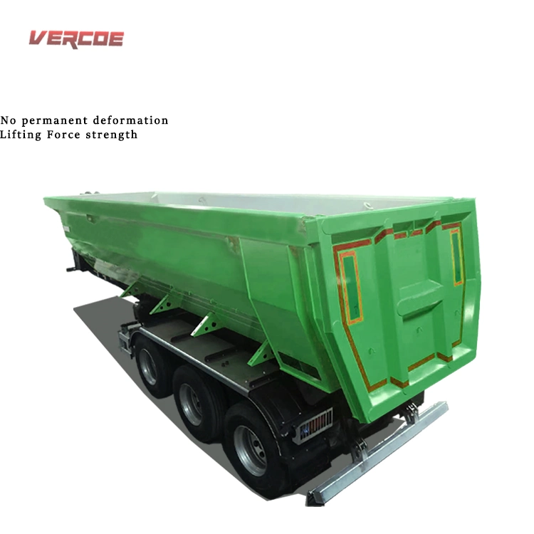 New Design 50t 60t 4 Axis U-Turn Back 3 6 Axles Heavy Duty Side Aluminum Rear 30 50 60ton Hydraulic Semi Truck Dnd Dump Trailer