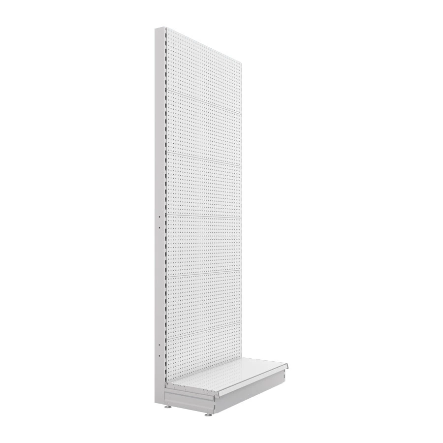 2400h un solo lado Gondola Shelving Bay con Perforated Back Panels