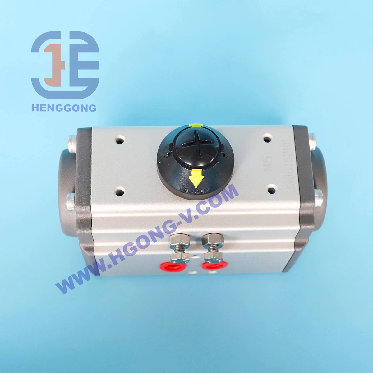 API Double Acting as Single Acting Head Cylinder Aluminium Pneumatic Actuator