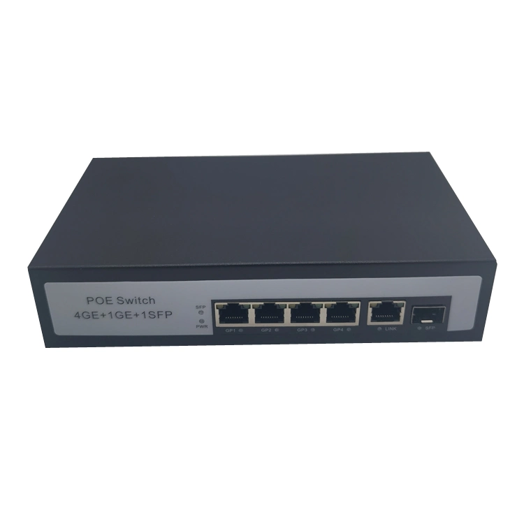 Factory Low Price Full Gigabit 1-Optical 5-Electric Poe Optical Fiber Switch