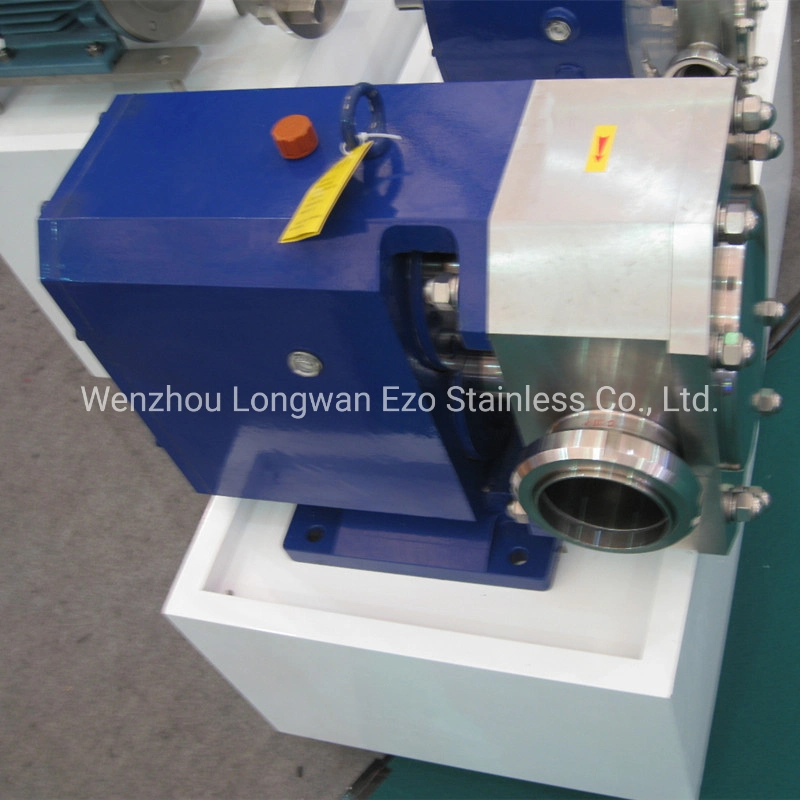 Stainless Steel Hygienic Horizontal Slurry Transfer Three Lobe Pump with Motor