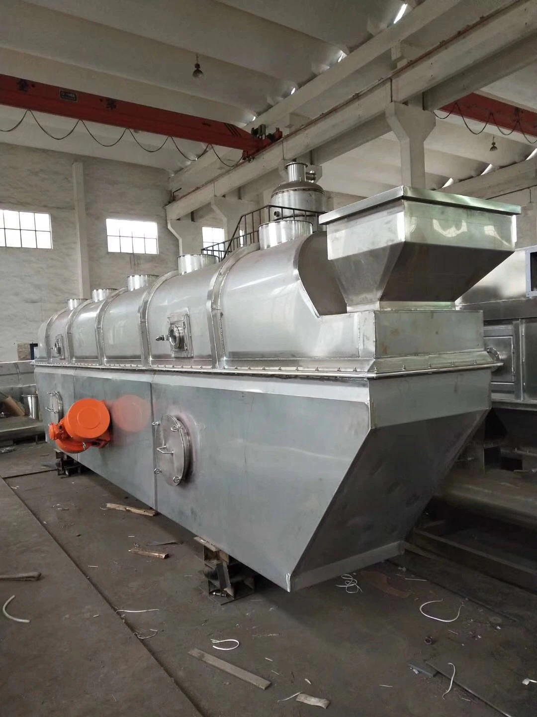 Hot Sell Continuous Vibrating Fluidized Bed Hot Air Dehydrator Machine Drying Oven for Vinasse Dryer Equipment