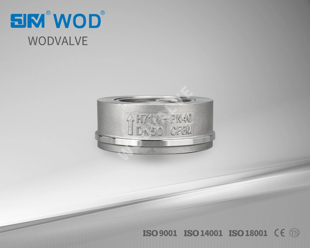 High and Media of Temperature Structure Stainless Steel Wafer Stop Check Valves