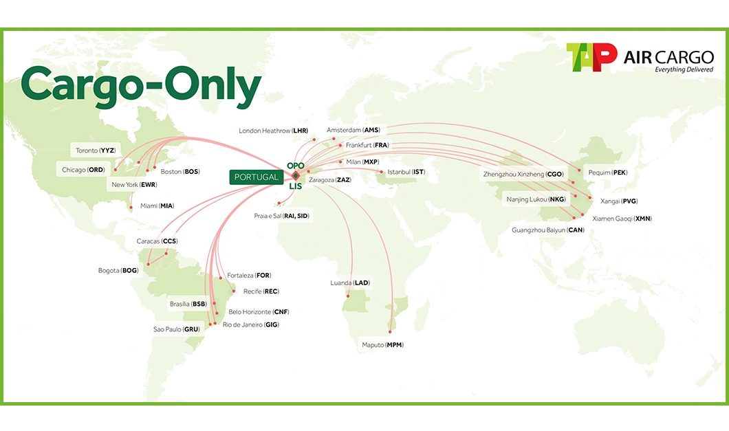 Tp/TAP Portugal Aerolínea, Agente de logística de cargas, a partir de Shenzhen, China a Cancún, México