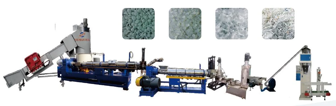 Pet Waste Bottle Crushing Washing Line Drying Recycling Granules Making Machine Line Pelletizing Line