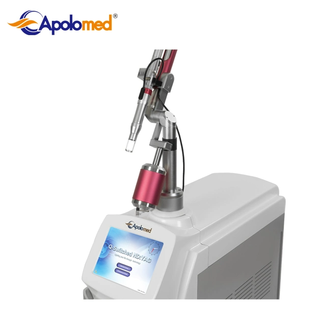 Q Interruptor Laser US Medical Long Pulse Laser Remoção do tatuagem 1064 ND YAG 5332 nm/Interruptor médico active eo Q ND Laser YAG/Dye