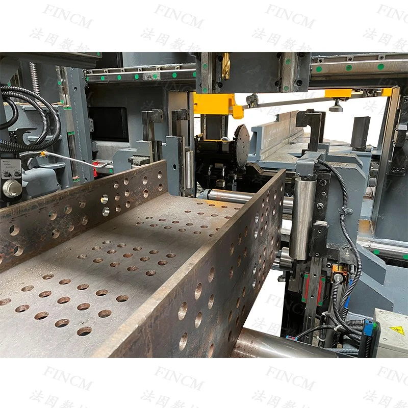 El DMS1206FINCM una estructura de acero eléctrico hidráulico de fabricación de la viga Cnc máquina de sierra de banda de metal