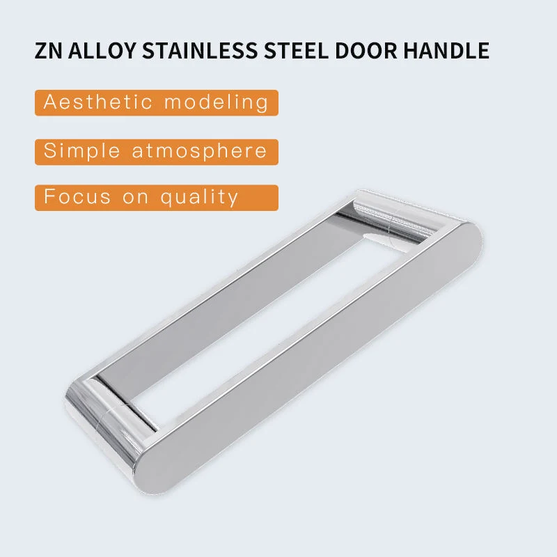 Standard or Custom Pull Shower Glass Room Strip Door Handle Modern Zinc Alloy Shower Door Handle