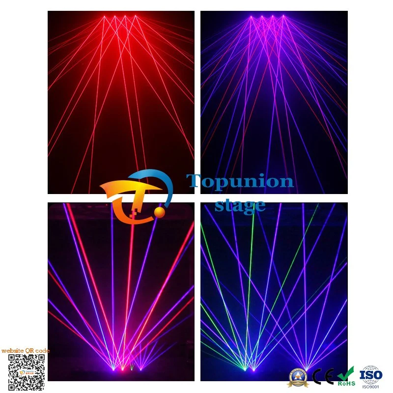 Hot Selling 8 Heads Full Color Laser Light Single Red Rreen Moving Head Skynet Laser Light