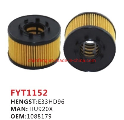 Oil Filter Used for Ford E33HD96/Hu920X/1088179