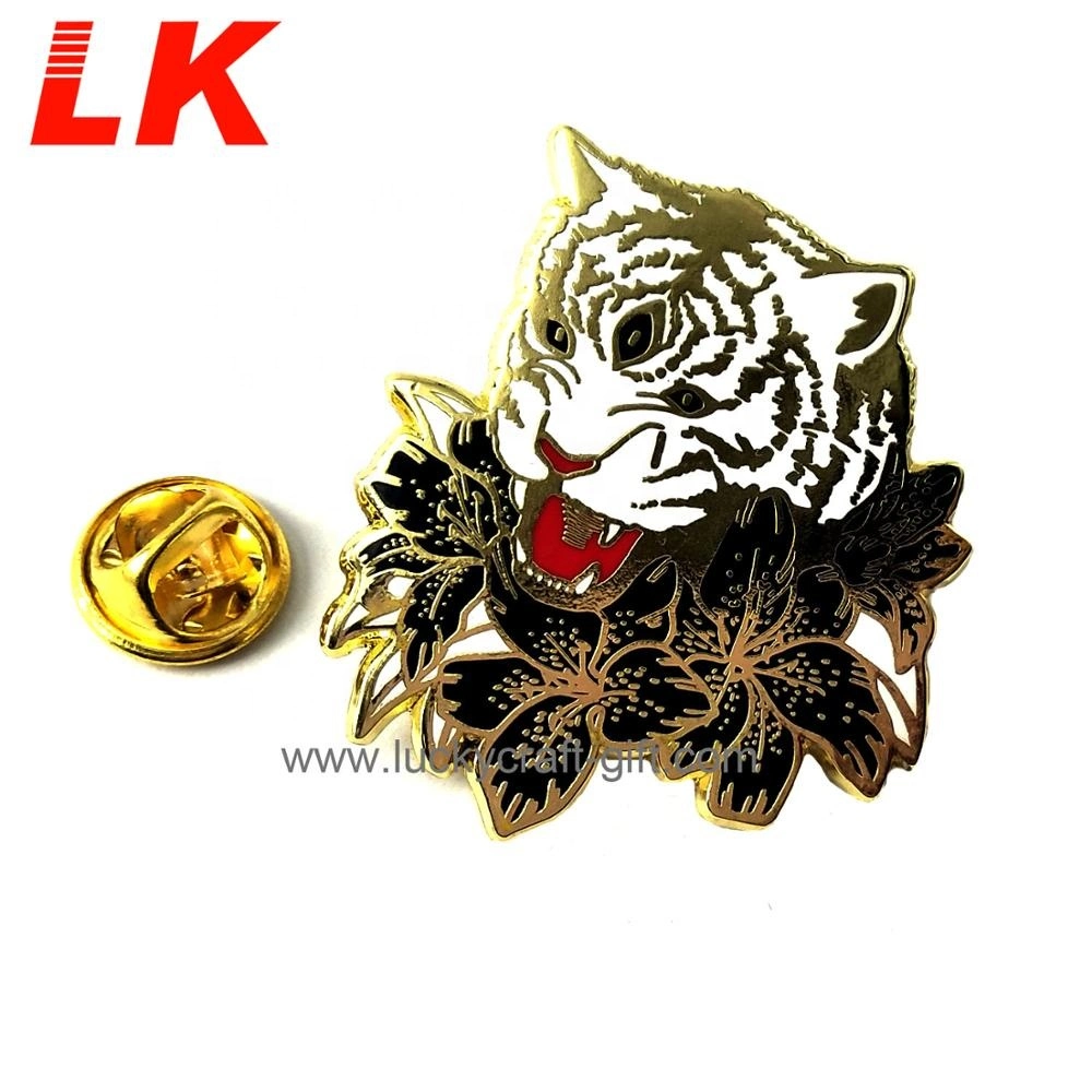 Professional Dog Shaped Soft Enamel Shield Lapel Pin Brooches