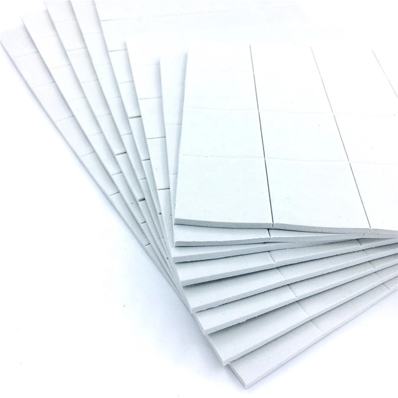 18*18*3+1mm White Rubber with Cling Foam of Glass Separator EVA Rubber Spacers on Sheets