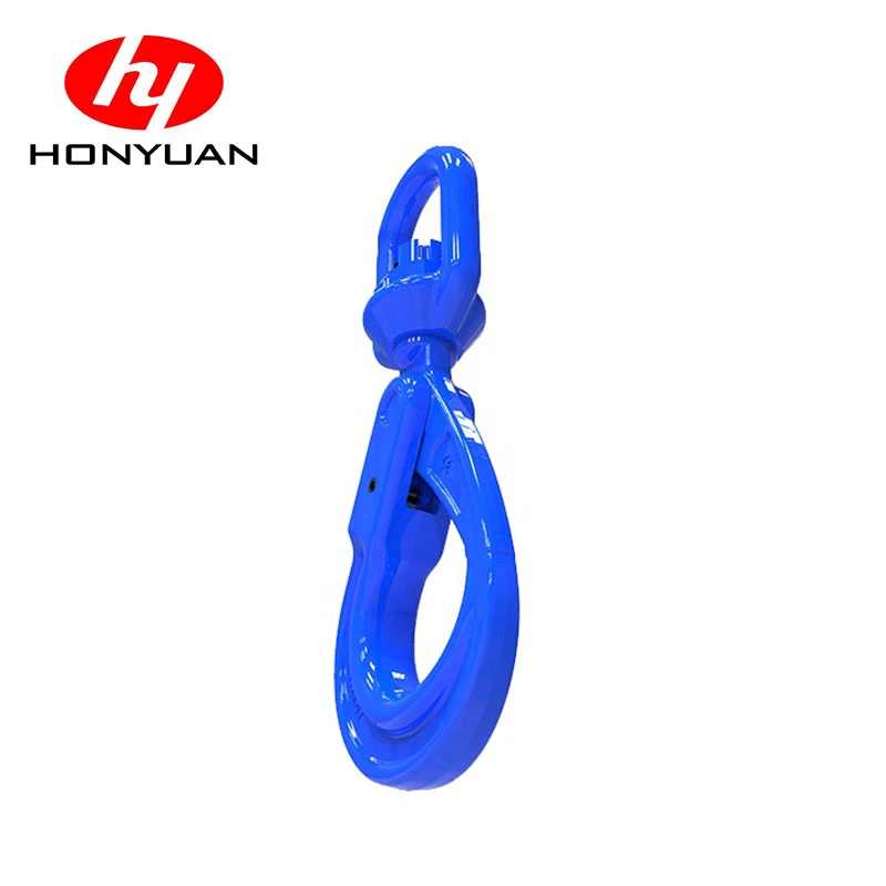 G100 Rigging Lifting Safety Chain Swivel Self Locking Hook Swivel Self Locking Safety Hook G100