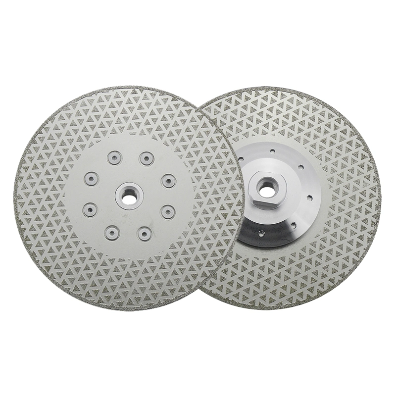 Electroplated Double Side Triangle Shape Diamond Cutting and Grinding Disc/Disk for Stone