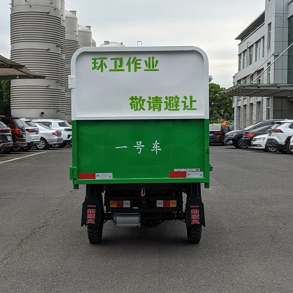 4.2 m³ Camion-poubelle électrique de luxe à trois roues dans les sociétés résidentielles.