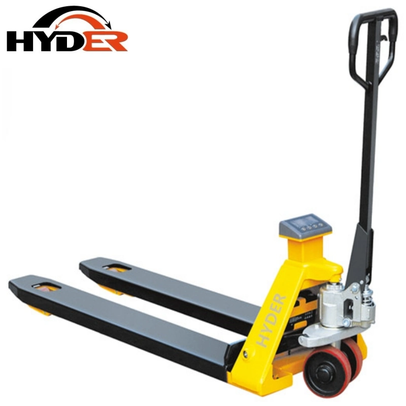 2000kg Hydraulic Pump Hand Manual Pallet Truck Jack Lead-Acid Electronic Scale