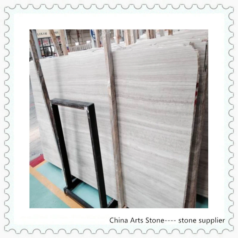 Wooden White Chinese Marble or Granite Construction Material Slab