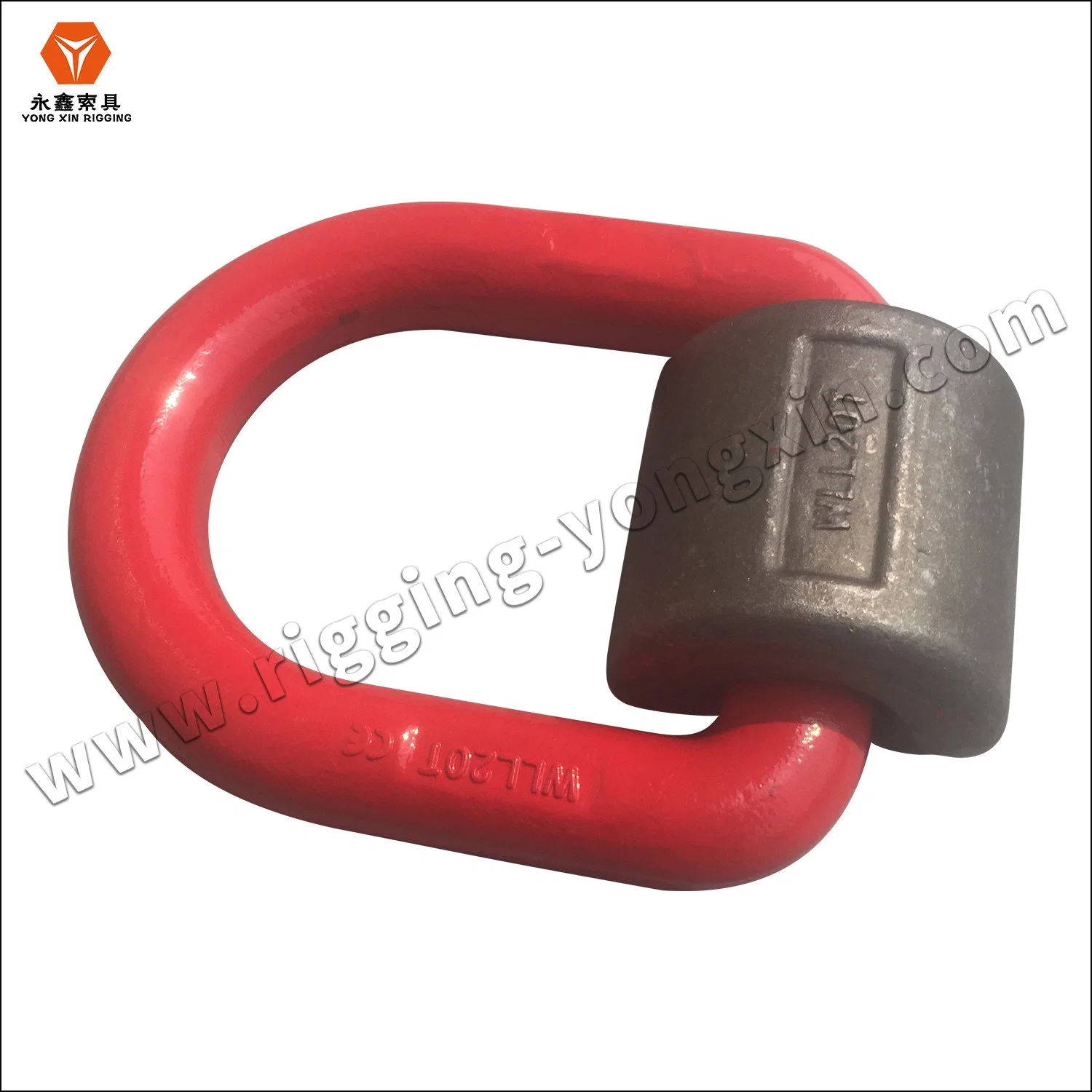 High Strength Forged Steel G80 Pivot Links Container Lifting D Ring|Red D Ring|G80 D Ring