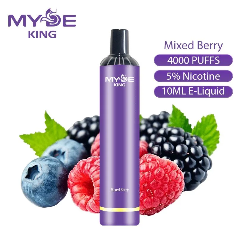 Style de plume 2022 Myde King 4000bouffées e cigarettes jetables avec 650mAh Batterie de l'usine Vape