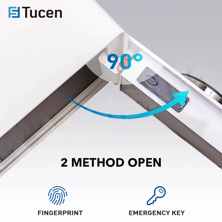 الوصول إلى بصمة الإصبع صندوق الأمان الأمن الرقمي الإلكتروني الحماية البيومترية Fingerprint Safe