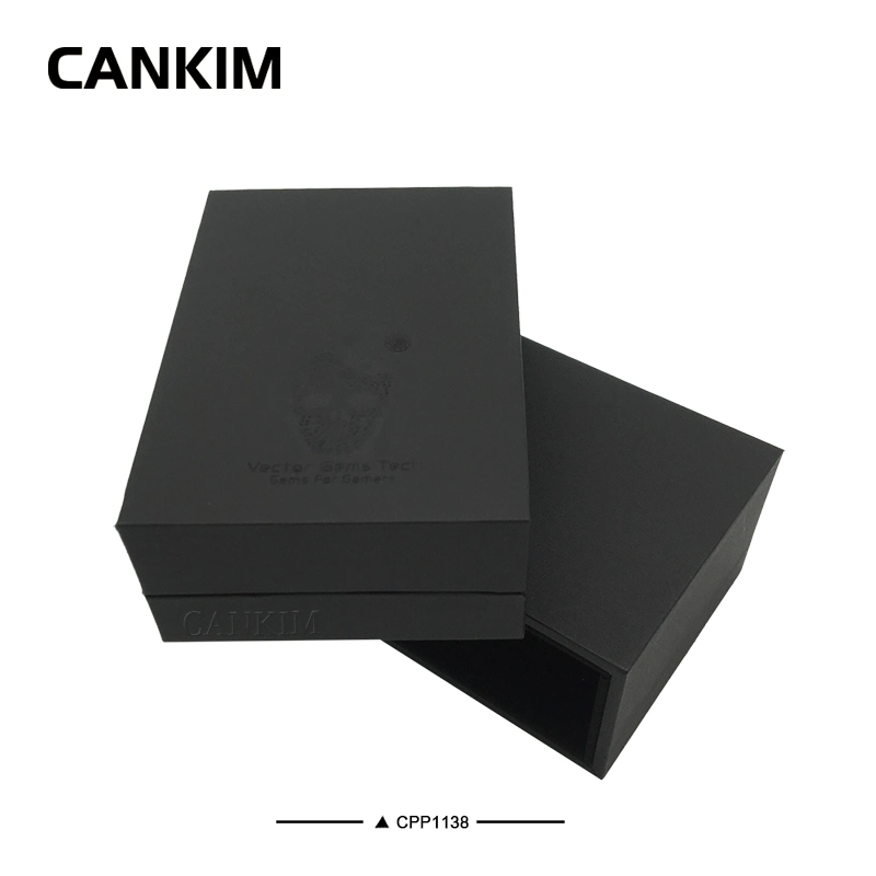 Cankim Rectangle Sliding Jewelry Box Jewelry Slide Door Packaging Box Paper Drawer Jewelry Box